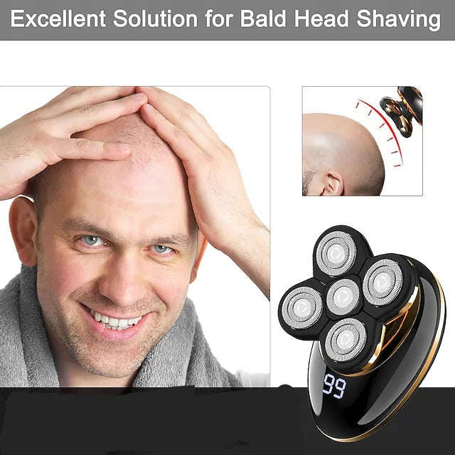 Portable Rotary Electric Shaver Wet and Dry Hair Rechargeable Clipper