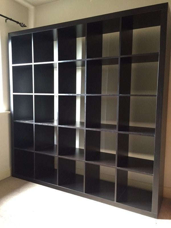 KALLAX 5x5, 182x182cm, Black-brown