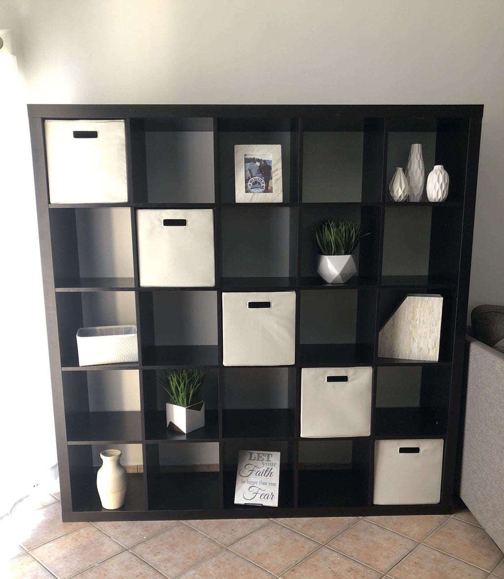 KALLAX 5x5, 182x182cm, Black-brown