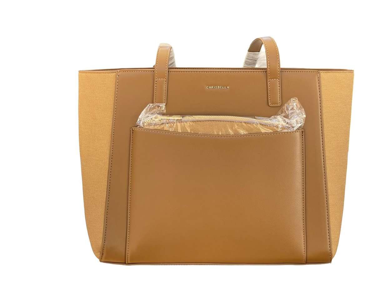 Classic Canvas Handbag- Brown