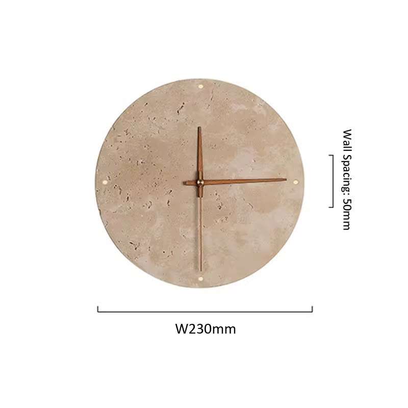 Nordic Travertine Round LED Wall Lamp  Wabi-Sabi Stone Sconce (MW-611)
