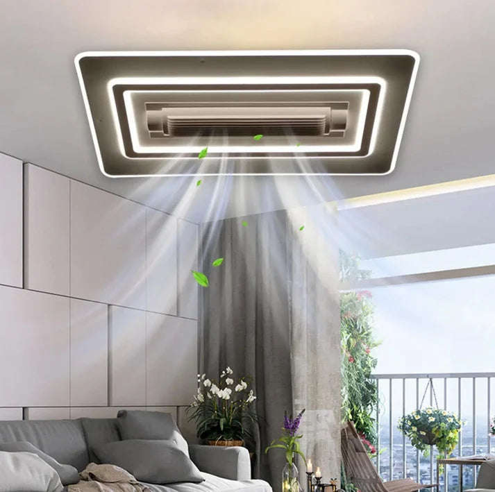 Smart 2-in-1 LED Ceiling Fan Light- Square