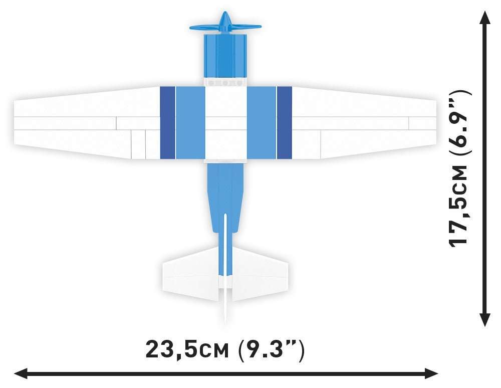 COBI Cessna 172 Skyhawk-White-Blue