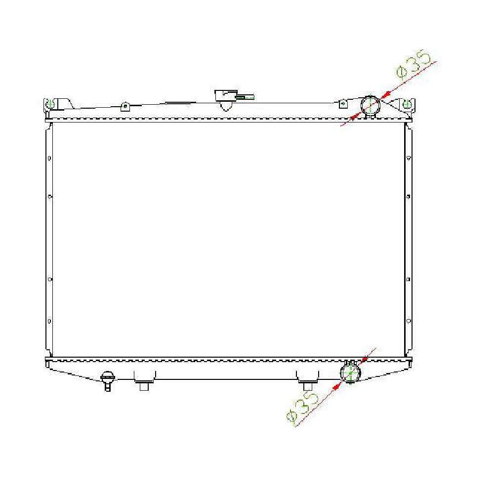 Nissan 1 Tonner Hardbody 1.6, 1.8, 2.4 MT Radiator