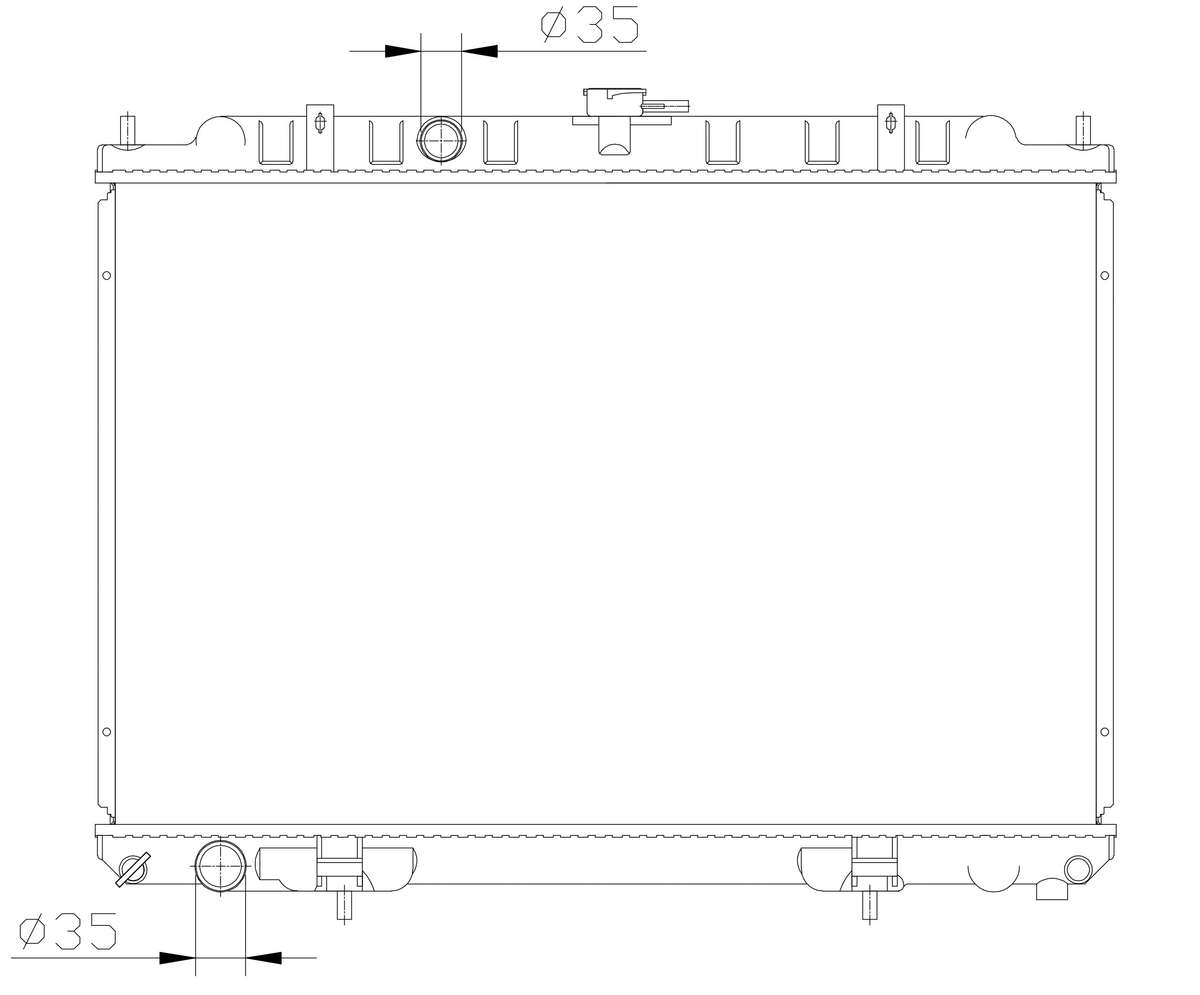 Nissan X-Trail 2.0 2.5 Petrol MT Radiator