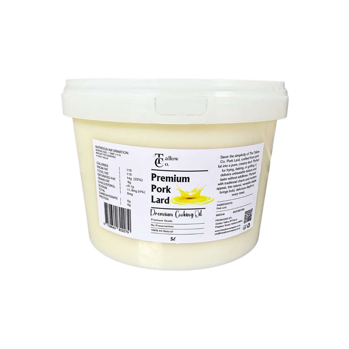 Premium Pork Leaf Lard