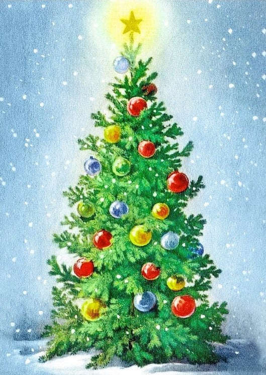 Christmas tree with decorations