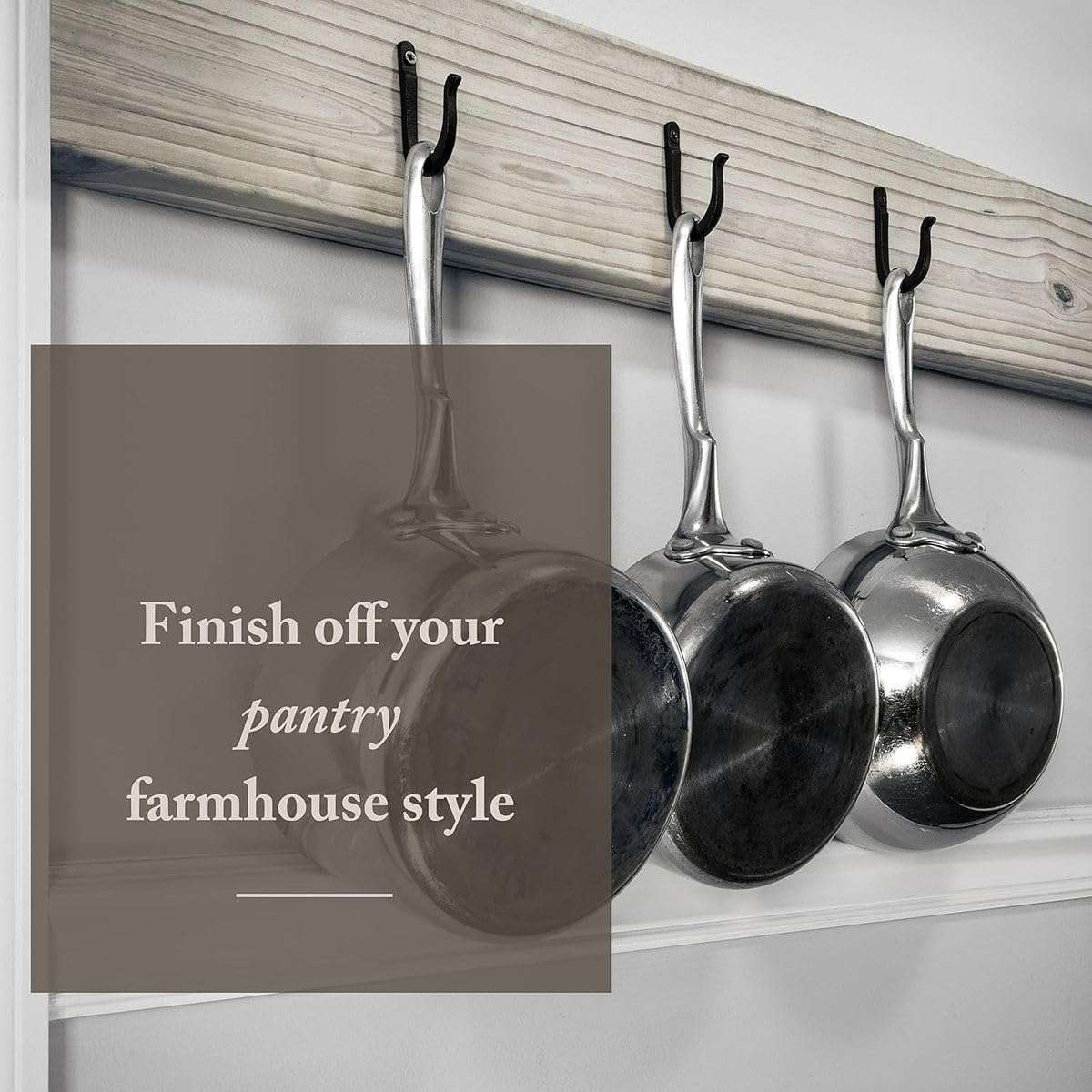 Cast Iron Wall Hooks Rustic Farmhouse Decorative Hooks Heavy Duty RustProof