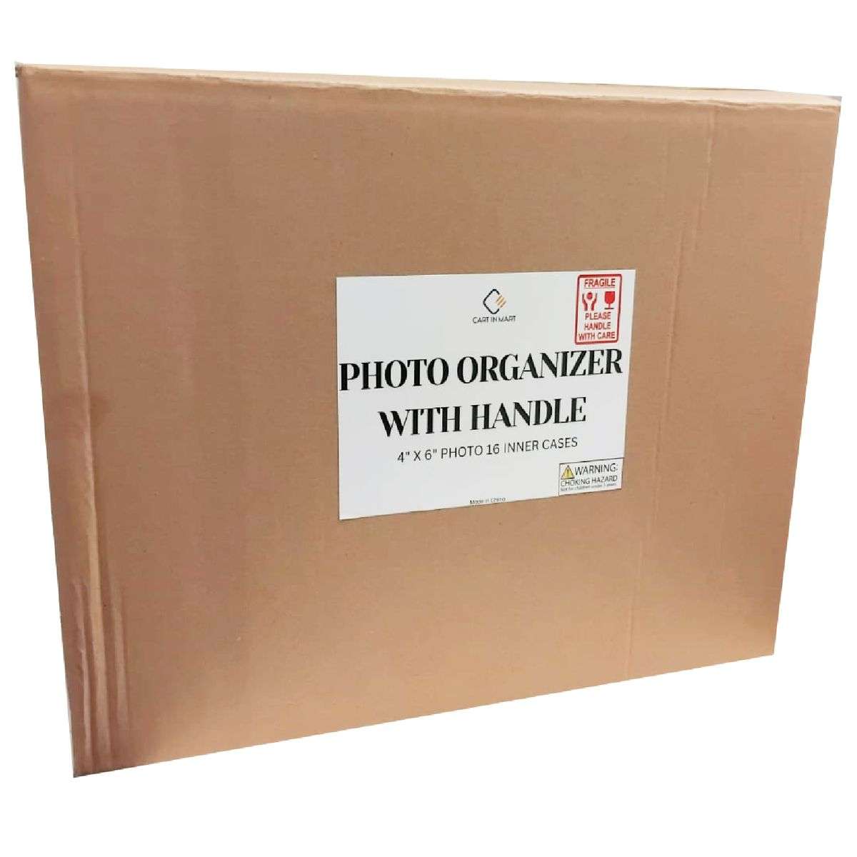 16 Case 10x15cm Photo Storage Box Organiser With Handle Clear Craft Keeper