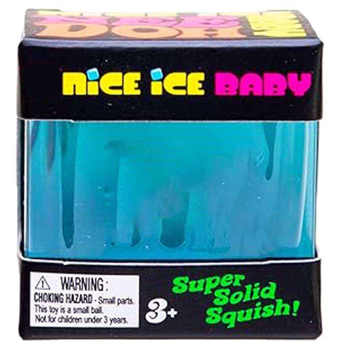 Sensory Squeeze Toy Squishy Cube Stress Relief Fidget Toy for Kids & Adults - Blue