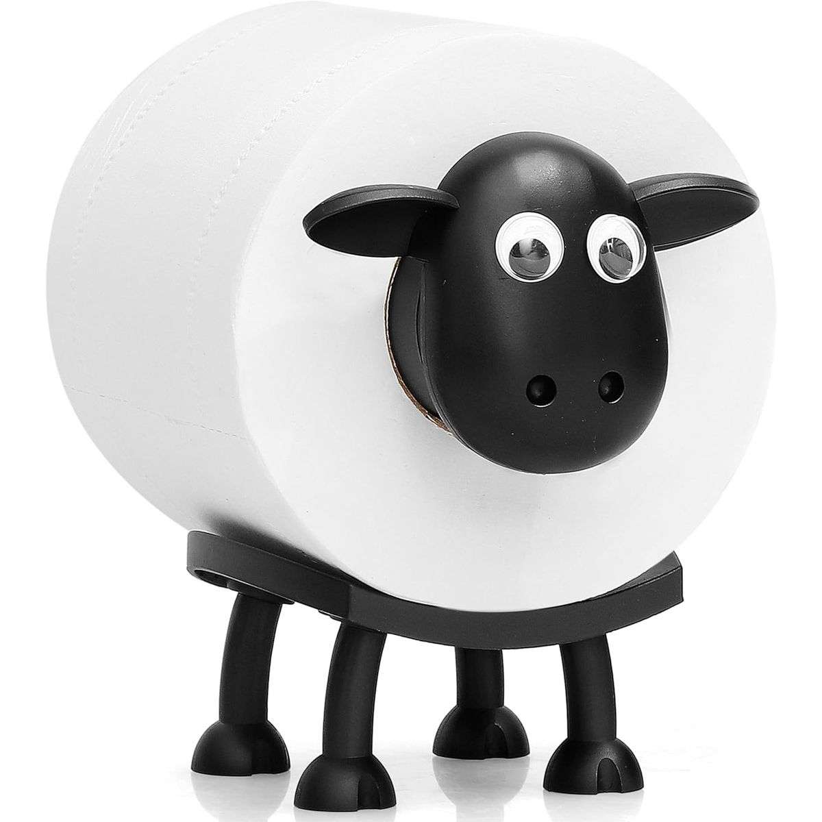 Sheep Toilet Roll Holder Free Standing 3D Toilet Paper Storage for Bathroom