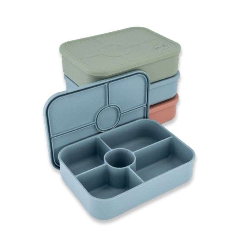 Bento Lunch Box Reusable Leak-Proof Meal Prep Silicone Snack Container - Green
