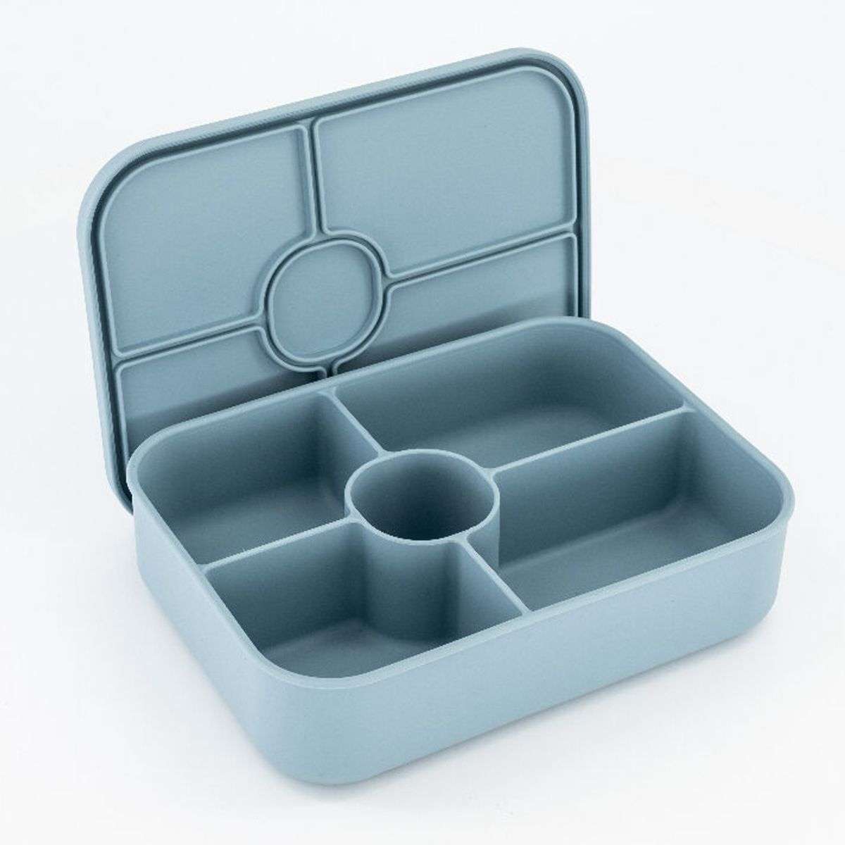 Bento Lunch Box Reusable Leak-Proof Meal Prep Silicone Snack Container - Blue