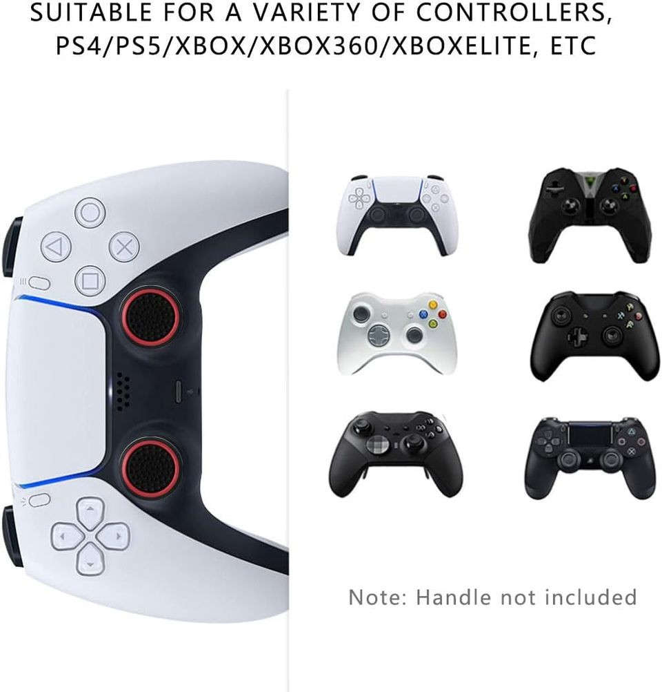 8 Pairs Silicone Thumb Grips Cover Caps For Controller Joystick- Universal