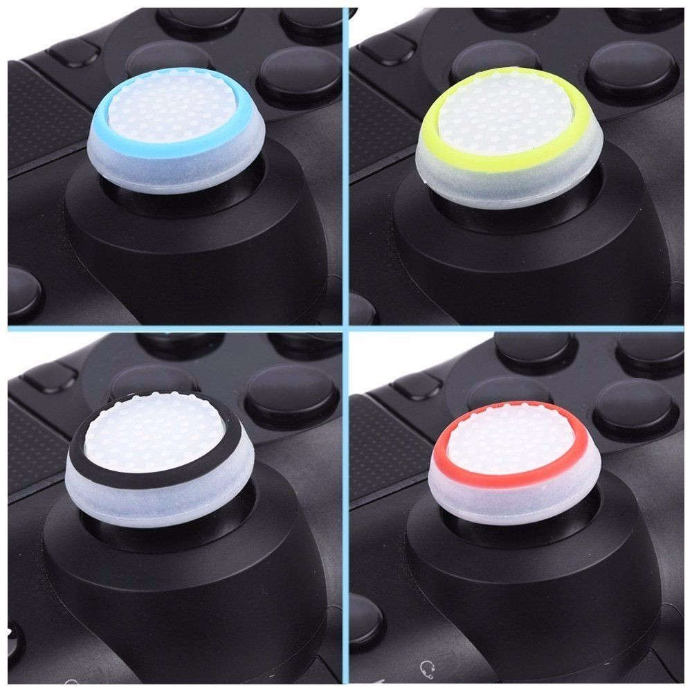 8 Pairs Silicone Thumb Grips Cover Caps For Controller Joystick- Universal
