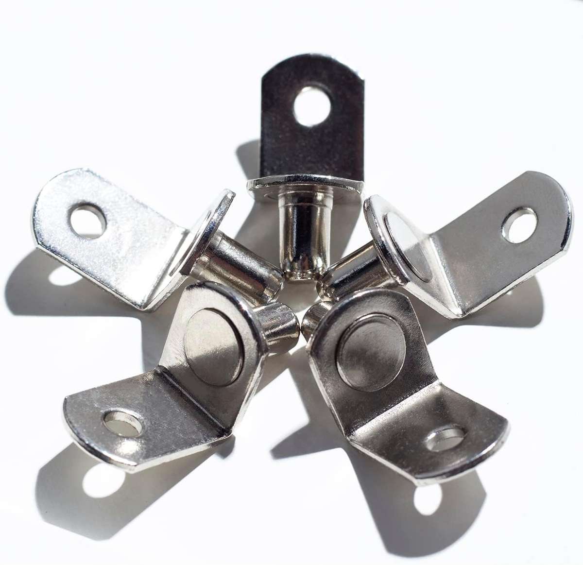 Cart in Mart 50 Pack-5mm L Shaped Shelf Pegs With Hole Furniture Cabinet Support Pins