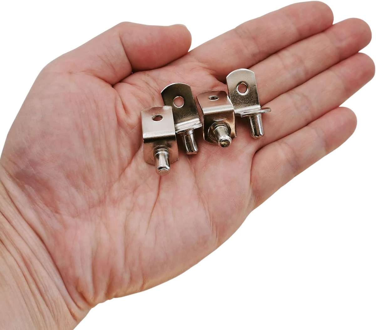 Cart in Mart 50 Pack-5mm L Shaped Shelf Pegs With Hole Furniture Cabinet Support Pins