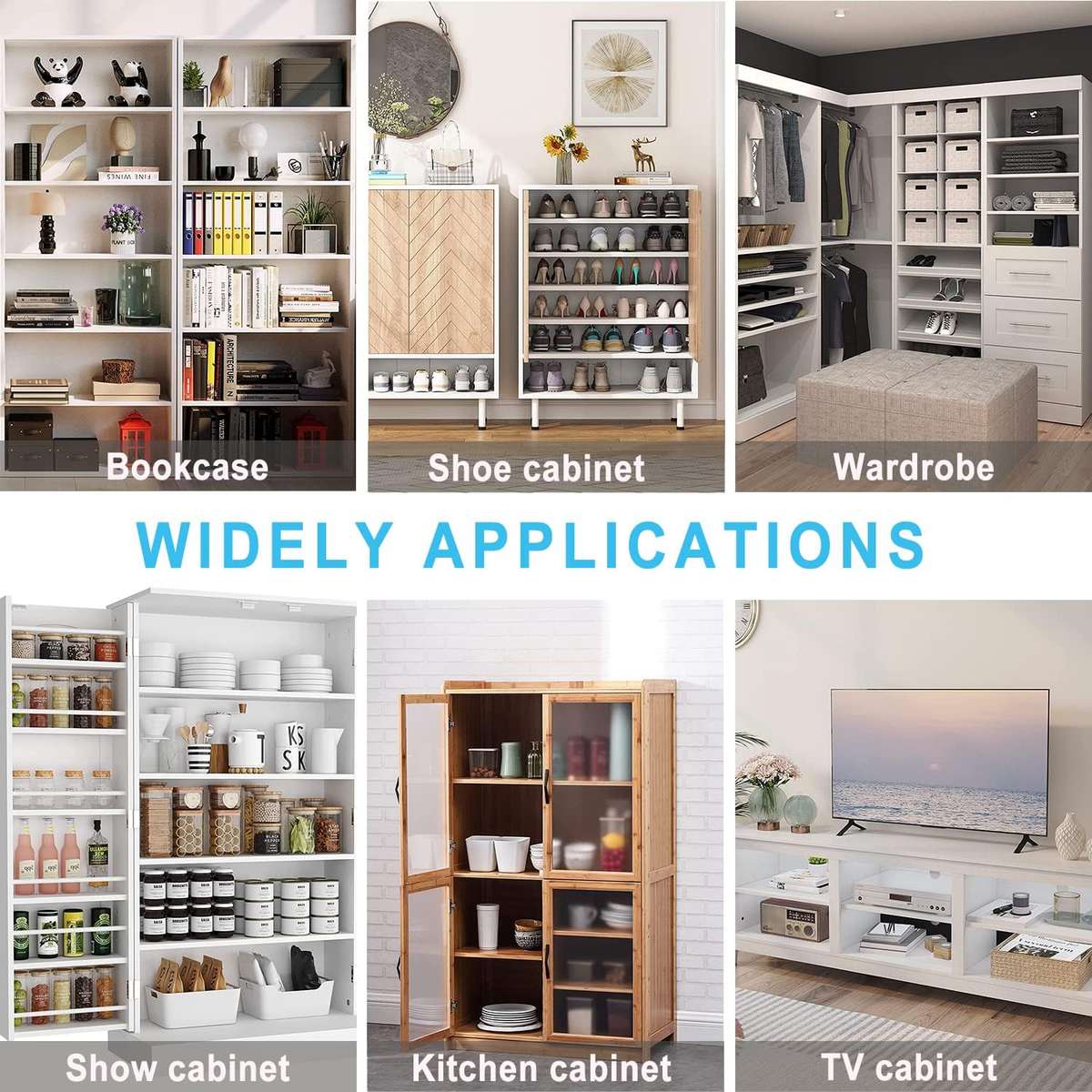 Cart in Mart 50 Pack-5mm L Shaped Shelf Pegs With Hole Furniture Cabinet Support Pins