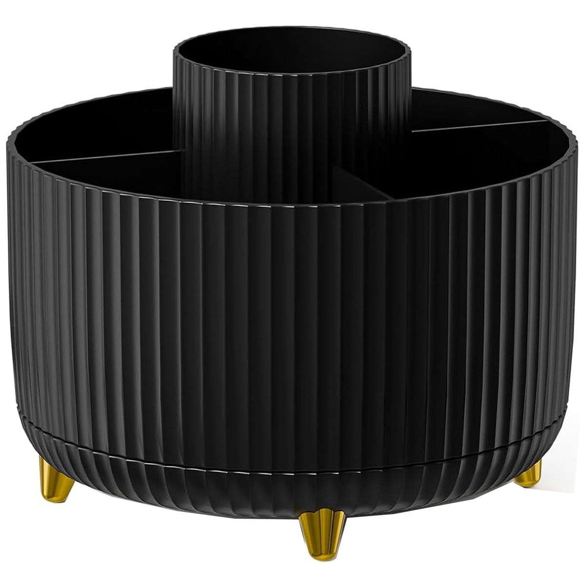 360 Rotating Desk Organisers with 5 Slots for Office Pen Pencil Makeup Holder