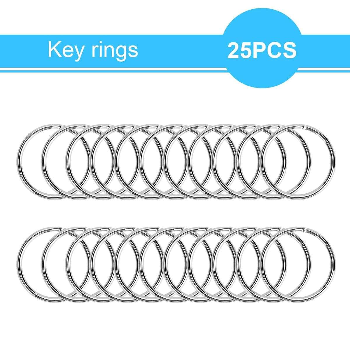 50 Piece Metal Lobster Claw Clasp with Key Rings & Clip Hooks For Crafts