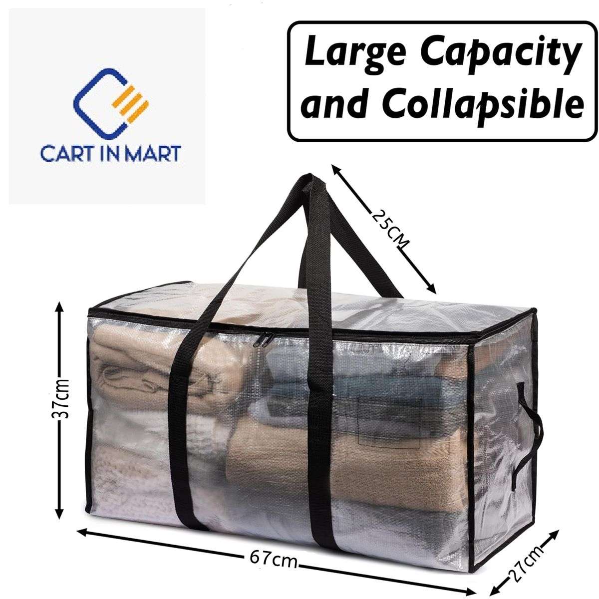 6Pack Oversized Moving Bags With Reinforced Handle Heavy-Duty Storage