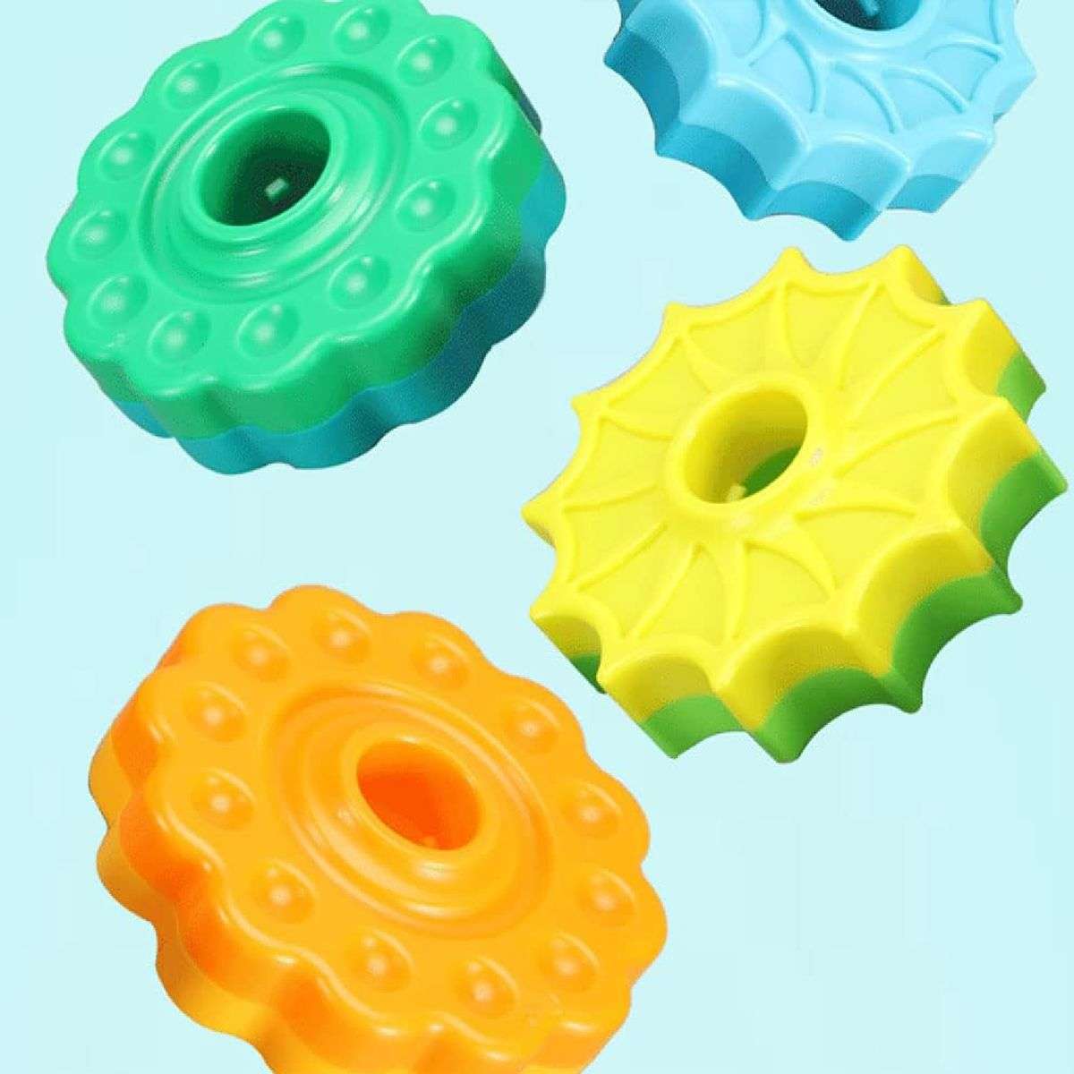 Baby Spinning Stacking Toys Montessori Rainbow Ring Stacker 1-3 Year Olds