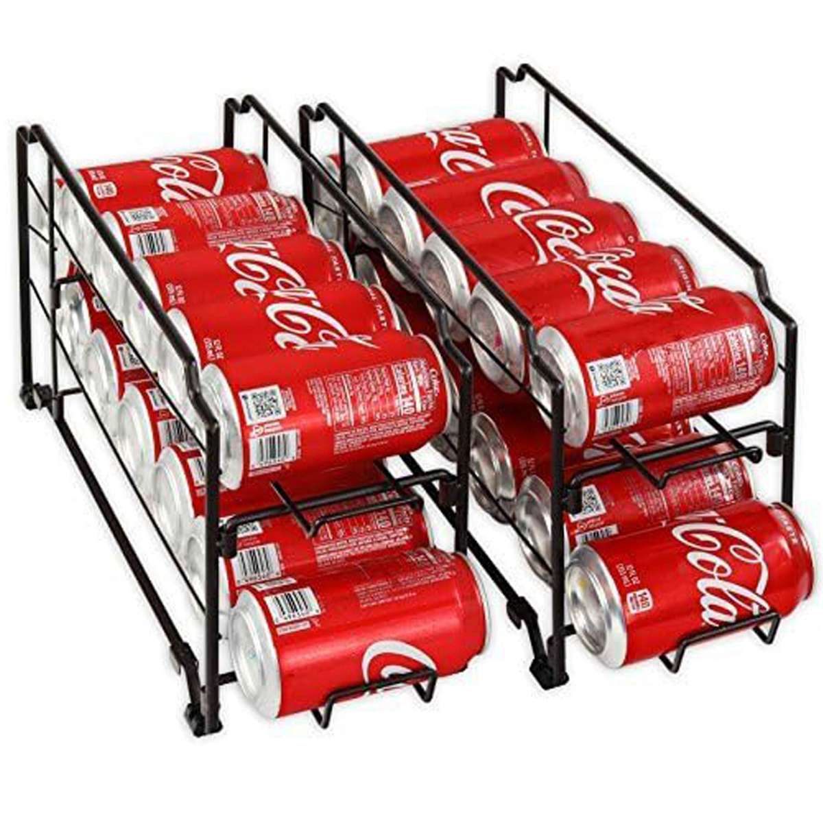 2 Pack Stackable Can Organizer Rack - Metal