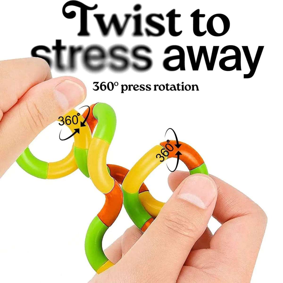 6 Piece Twisty Tangles Fidget Toys Set For Kids