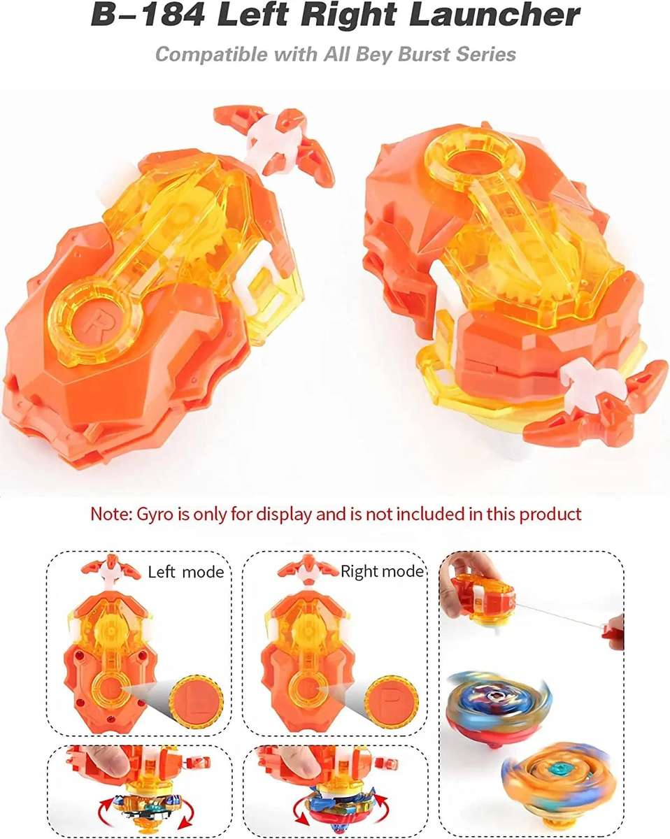 10 Piece Gyro Battle Bey Top Spinning Toy Set