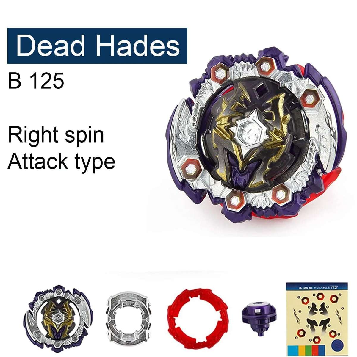 10 Piece Gyro Battle Bey Top Spinning Toy Set