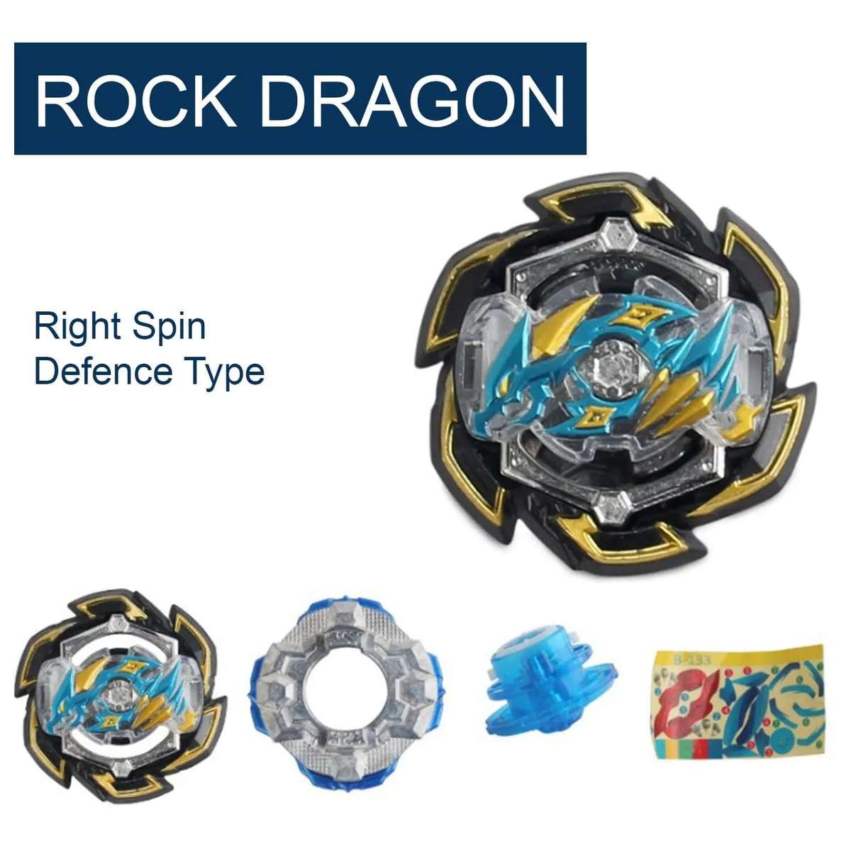 10 Piece Gyro Battle Bey Top Spinning Toy Set