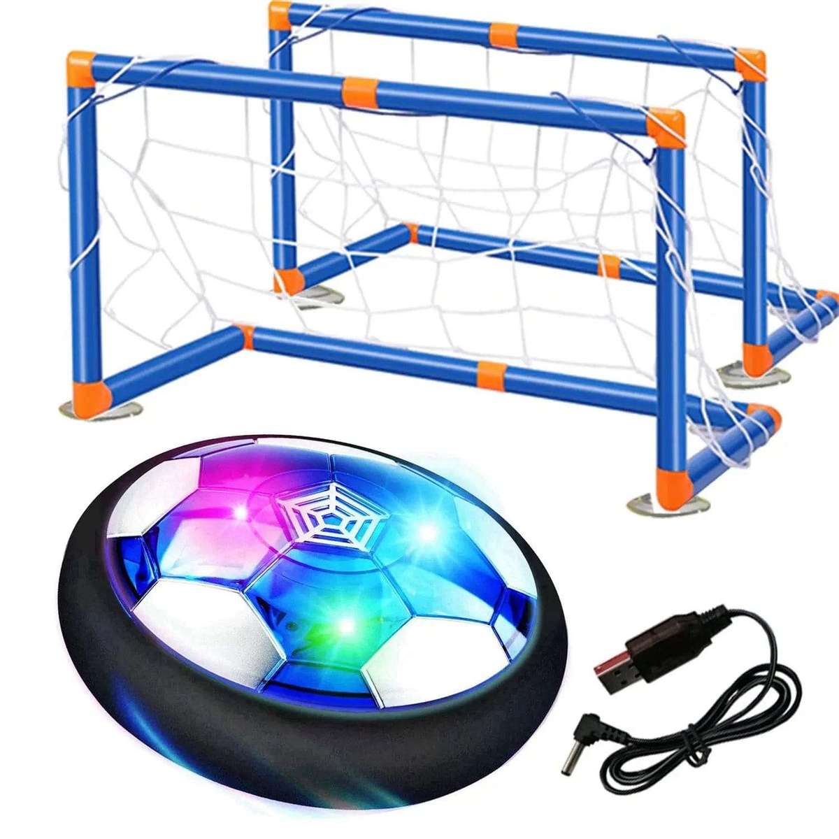 LED Hover Soccer Ball with 2 Goals USB Rechargeable