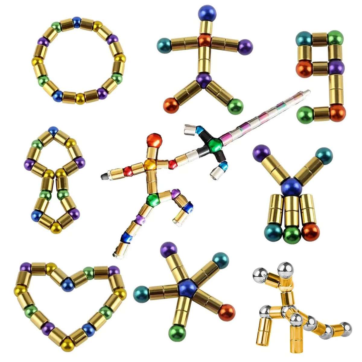 Magnetic Fidget Pen Set With Magnet Rings