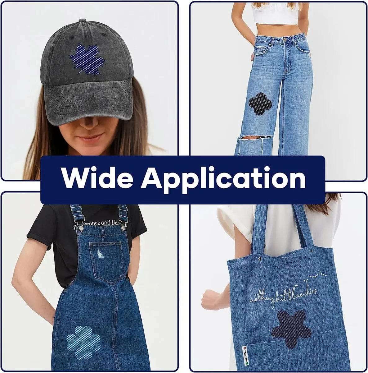 30 Pack Iron on Repair Patch For Fabric