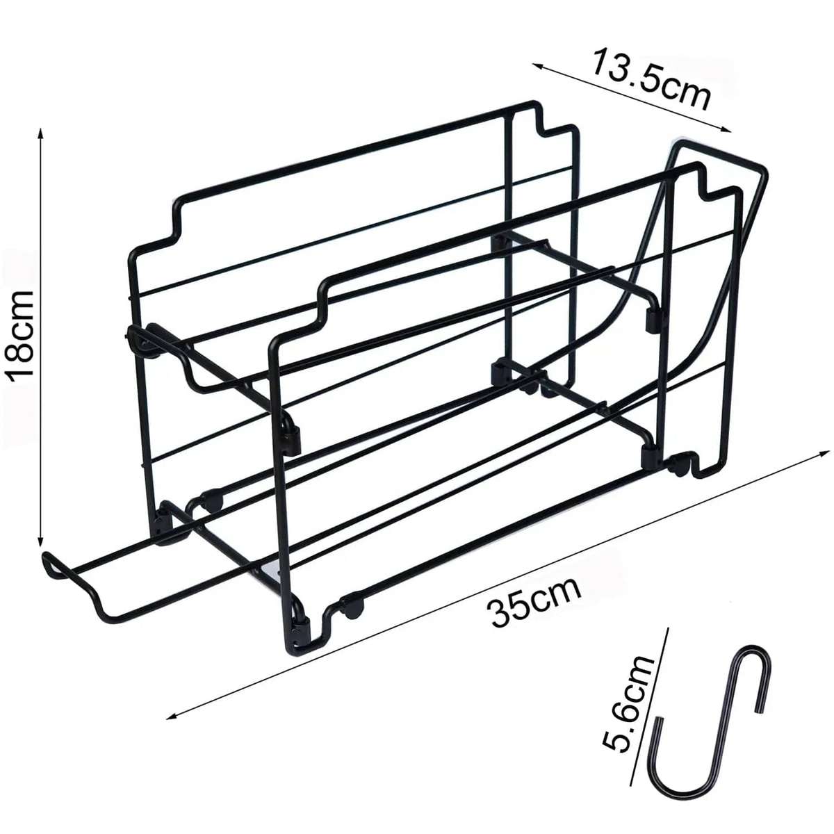 2 Pack Stackable Can Organizer Rack - Metal