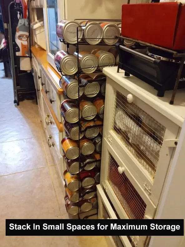 2 Pack Stackable Can Organizer Rack - Metal