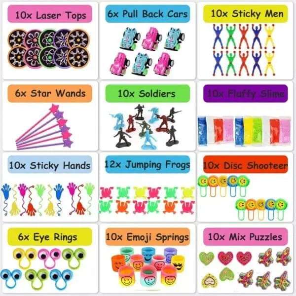 200 Piece Party Favours Bulk Toys Set
