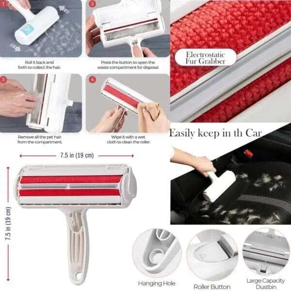 6 Pcs Pet Lint Hair Remover Kit For Dogs & Cats