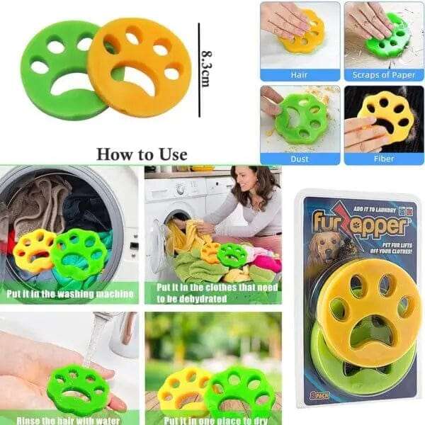 6 Pcs Pet Lint Hair Remover Kit For Dogs & Cats