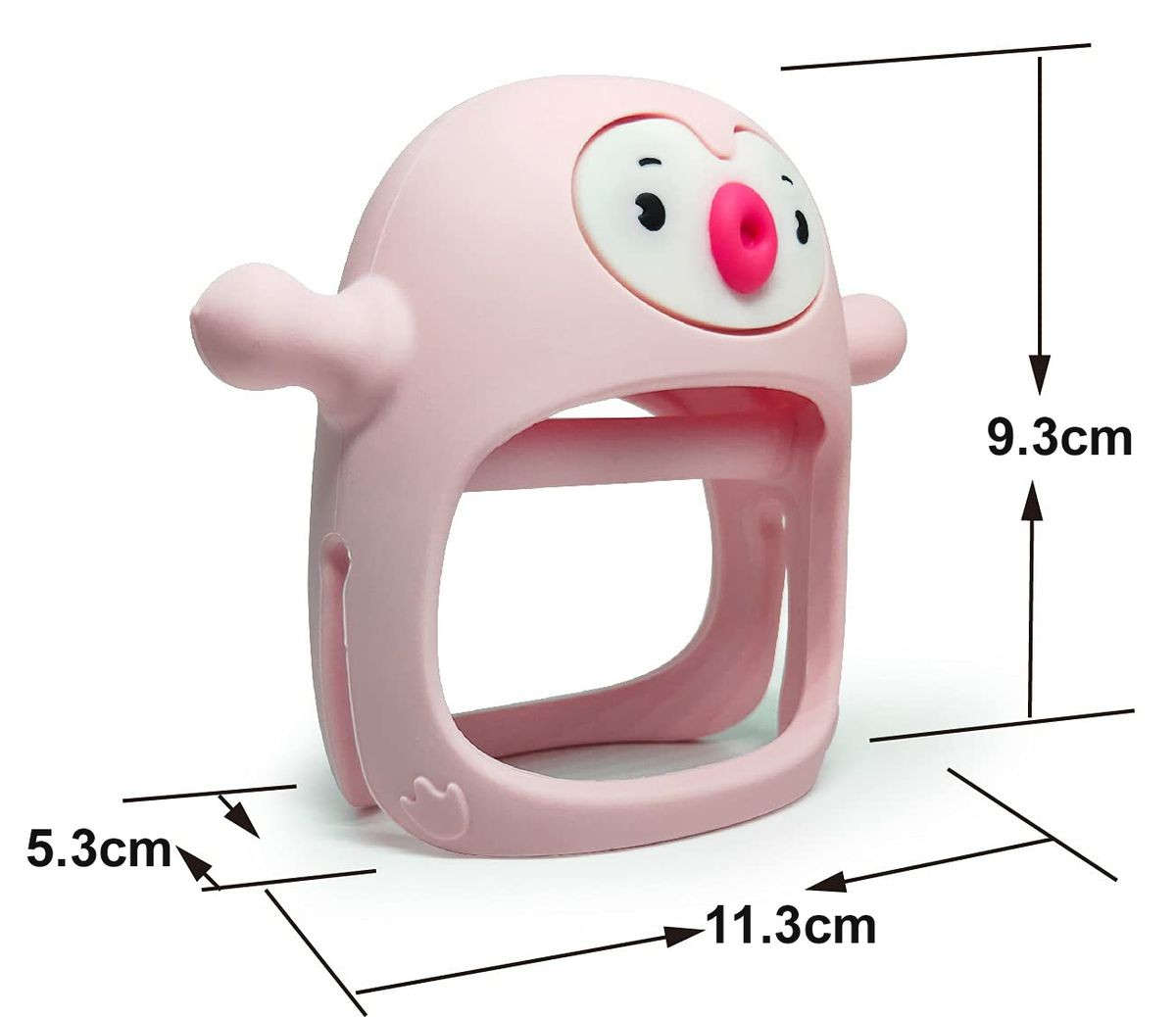 3 Pack Penguin & Deer Teether, Pacifier For Babies New Born Essentials Toy