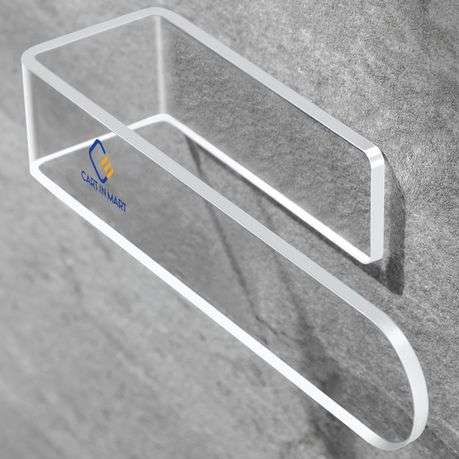 Clear Acrylic Hand Towel Holder For Bathroom Kitchen Wall Self Adhesive