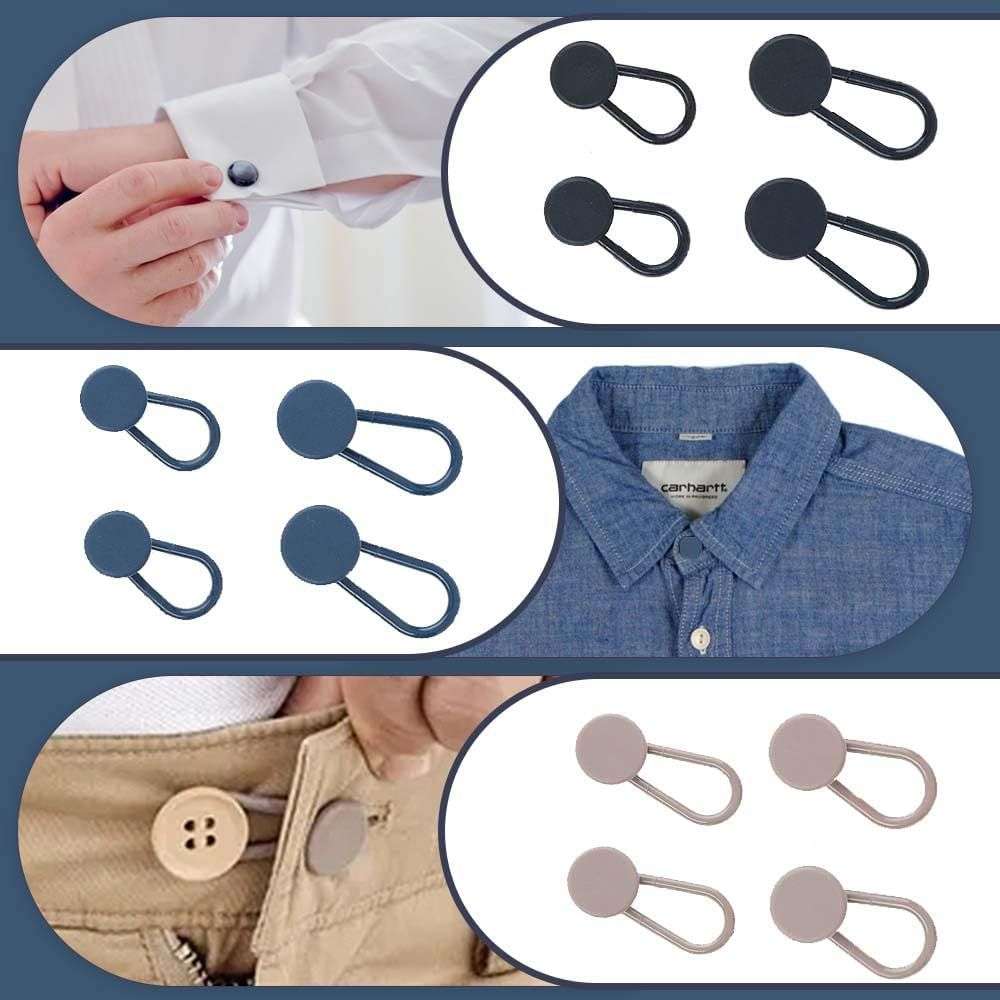 13 Piece Button Extenders for Jeans, Pants Waist Button Extenders