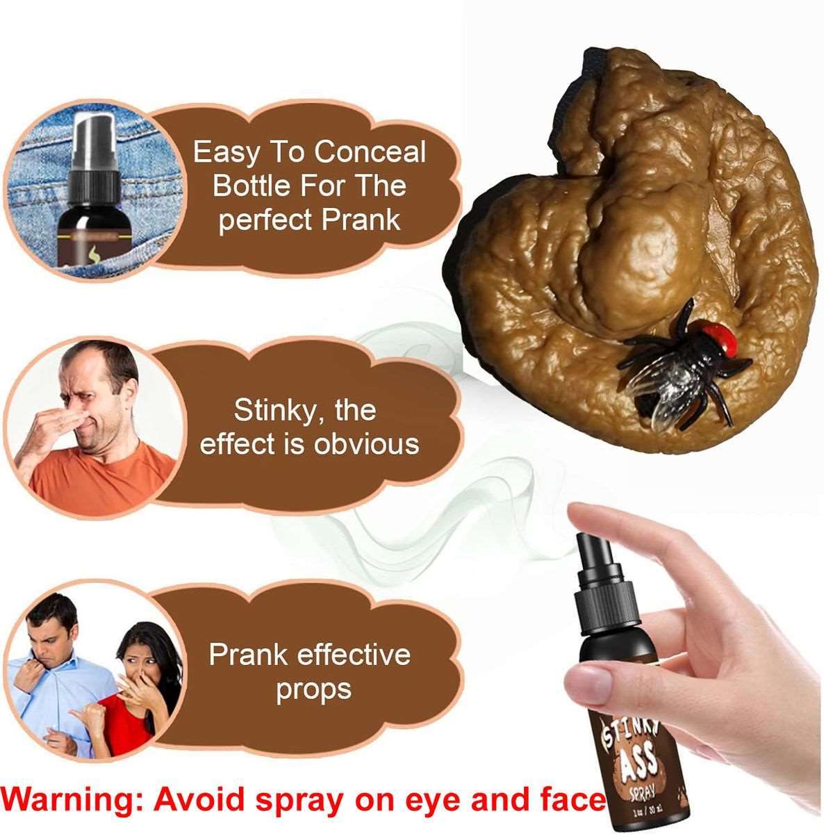 10 Piece Prank Joke Kit with Fart Spray