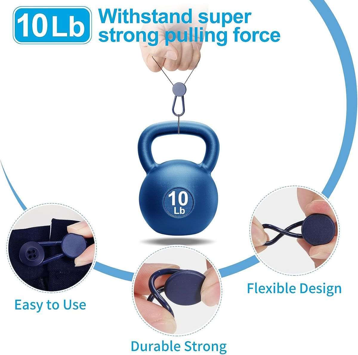 13 Piece Button Extenders for Jeans, Pants Waist Button Extenders