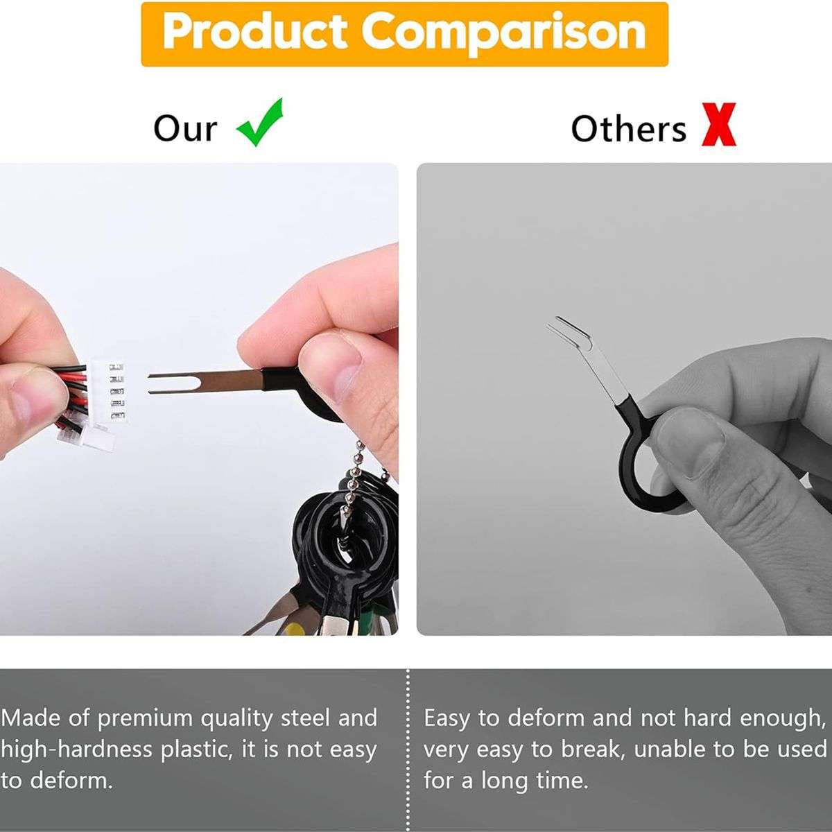 82 Piece Terminal removal Toolkit-Pin Extractor Terminals for Car