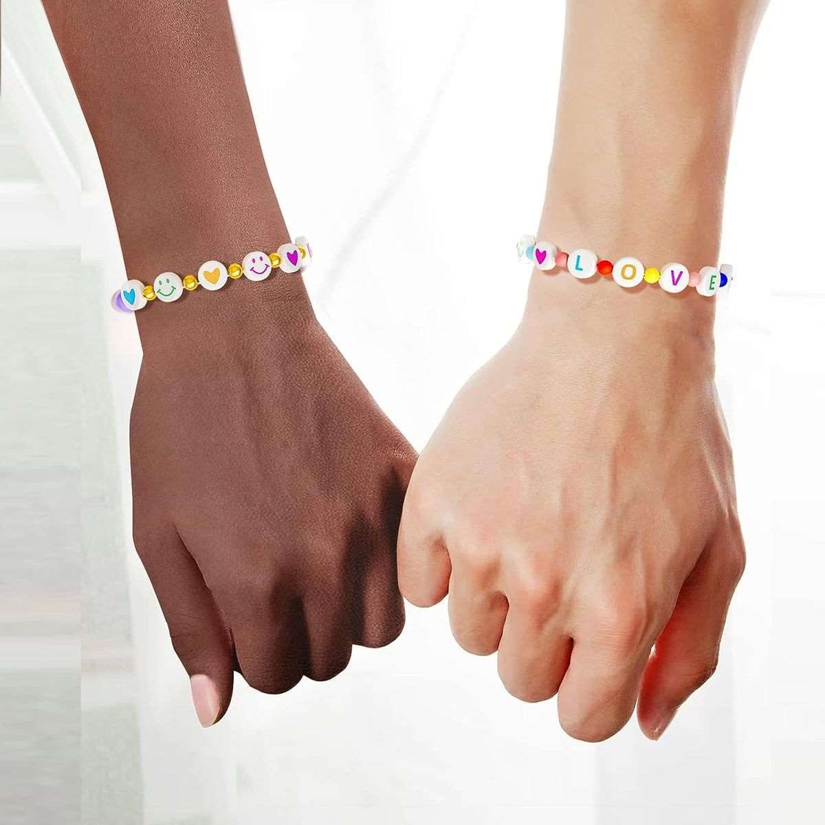 1000 Piece Letter Beads With Crystal String Jewellery Bracelet Making