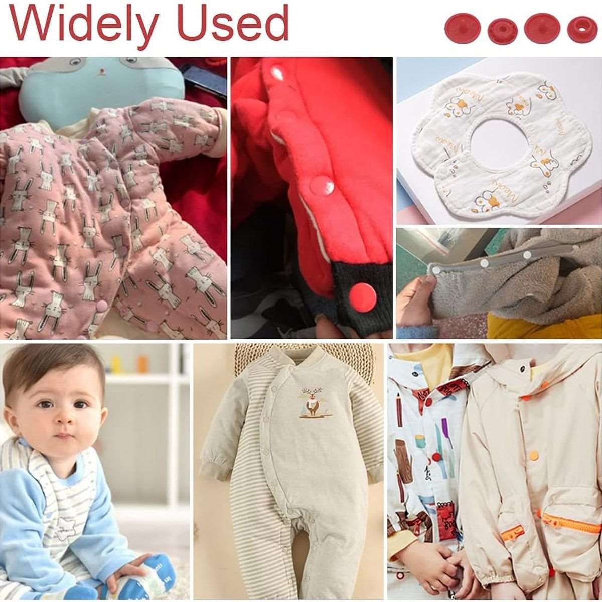 Craft 560 Sets T5 Snap Buttons No-Sew With Snaps Pliers Kit & 19 Tools