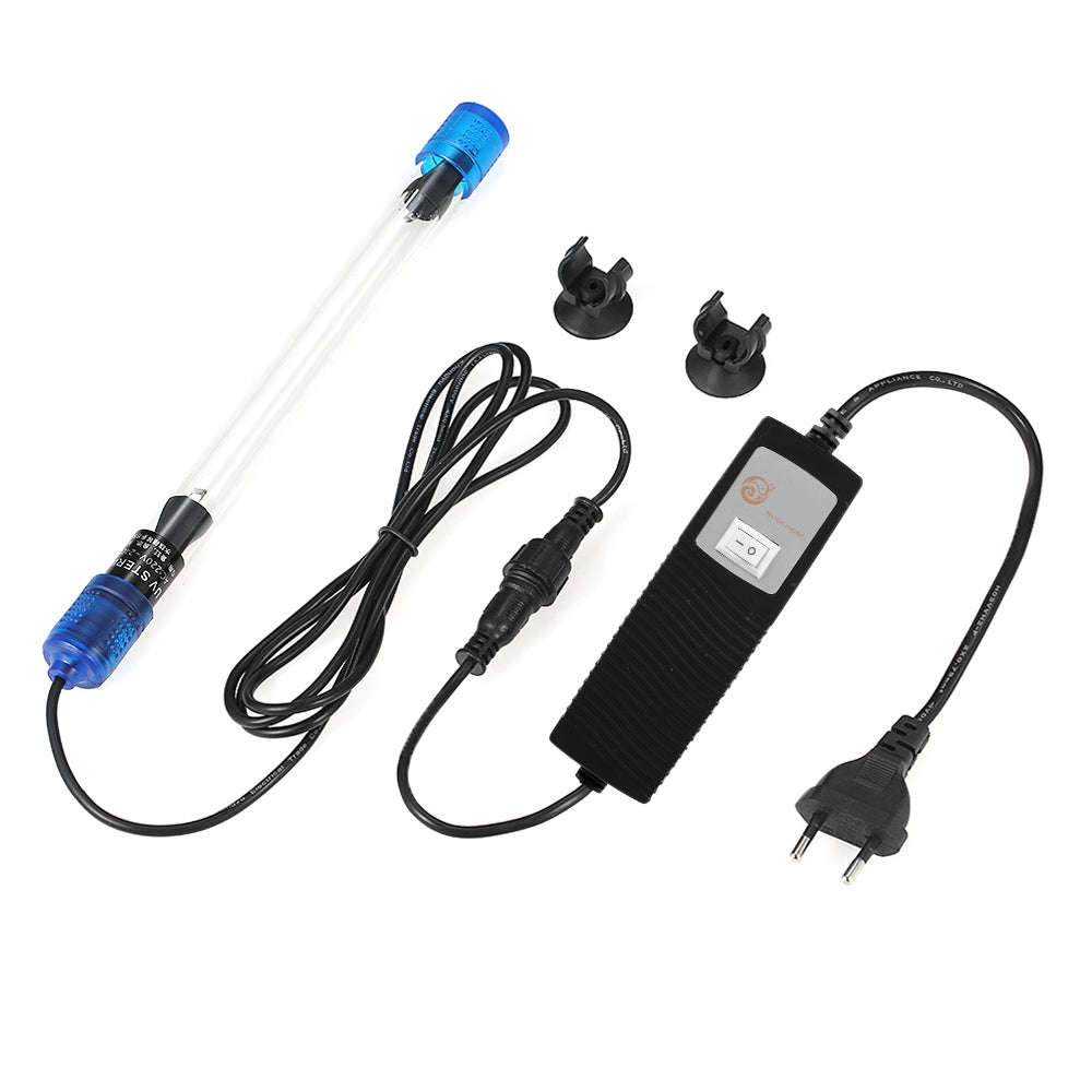 13W Submersible UV Light Sterilizer Sterilizing Lamp for Aquarium Fish Tank Pond Water Disinf