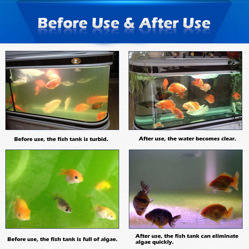 13W Submersible UV Light Sterilizer Sterilizing Lamp for Aquarium Fish Tank Pond Water Disinf