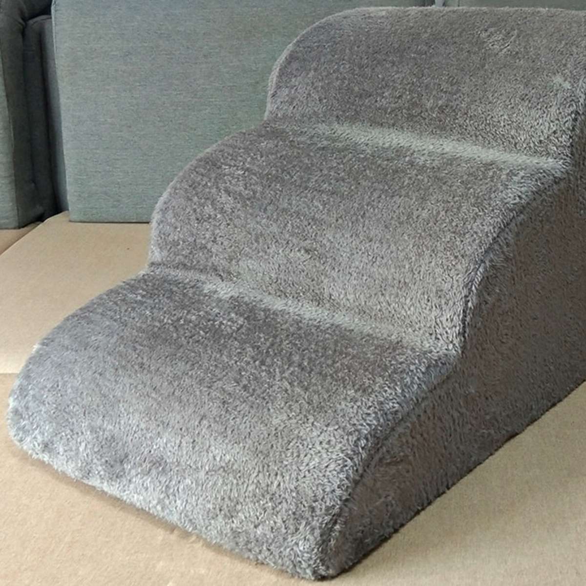 Dog Stairs Non-Slip Pet Ramp Stairs Dog Ramp for Bed Pet Dog Steps 3 Tiers Training Stairs Re